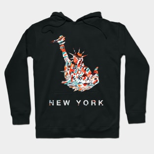 New York statue of Liberty abstract print Hoodie